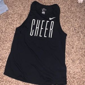 Nike Black Tank Top with White Logo